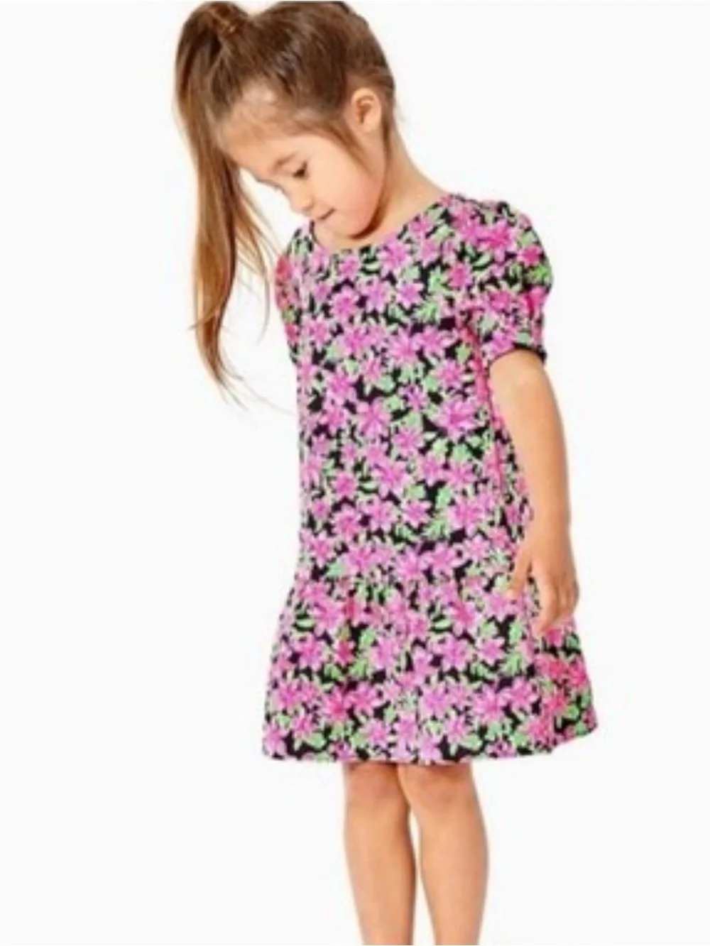 Lilly Pulitzer Chrishell Girls dress Onyx Lil Lilly Size Xl (12-14)
